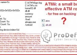 script ce se presupune ca ar folosi la pacalirea ATM-urilor bancare si extragere de bani