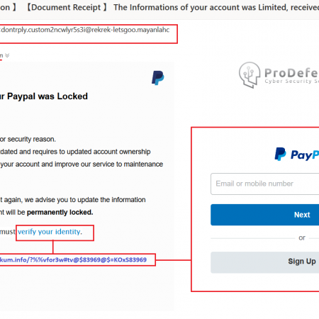 paypal pagina contrafacuta - tentativa de furt date logare