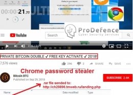 aplicatie oferita pe youtube ce ae inclus virus