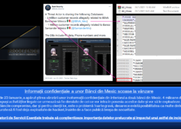 banca mexic - divulgare date confidentiale furate