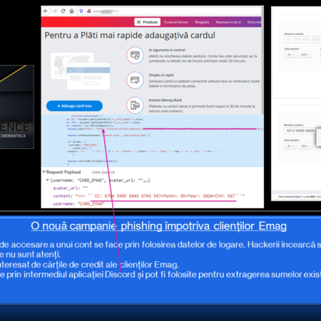 furt carduri bancare - emag romania - incercare de fraudare