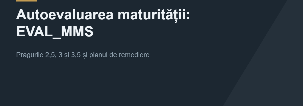 Autoevaluarea maturității NIS2 cu instrumentele EVAL_MMS