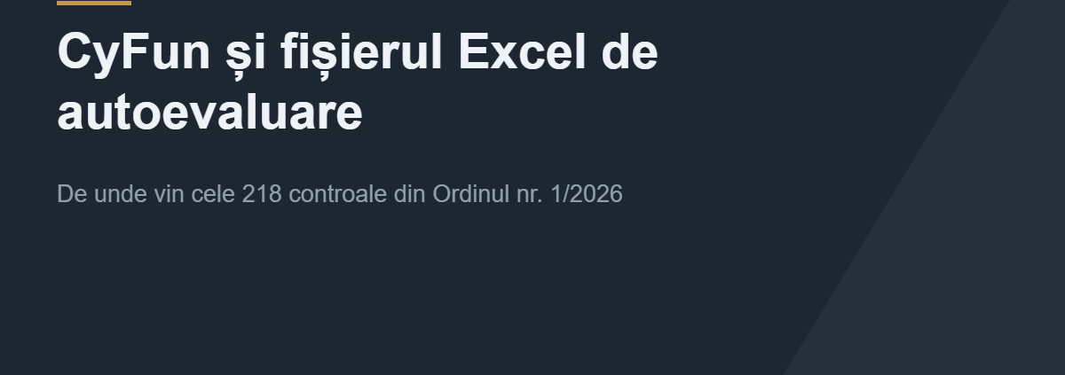 CyFun, fișierul Excel și catalogul de 218 controale