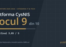 Platforma CysNIS, locul 9 din 10 în categoria IT & Tech la INNOVENTURE 2025-2026, scor final 3,85