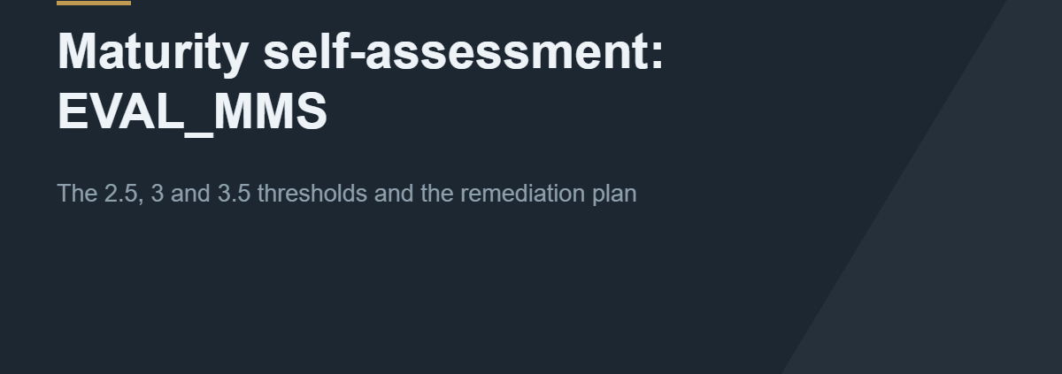 NIS2 maturity self-assessment with the EVAL_MMS tools