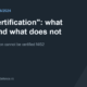 NIS2 certification, what really exists and what is sold