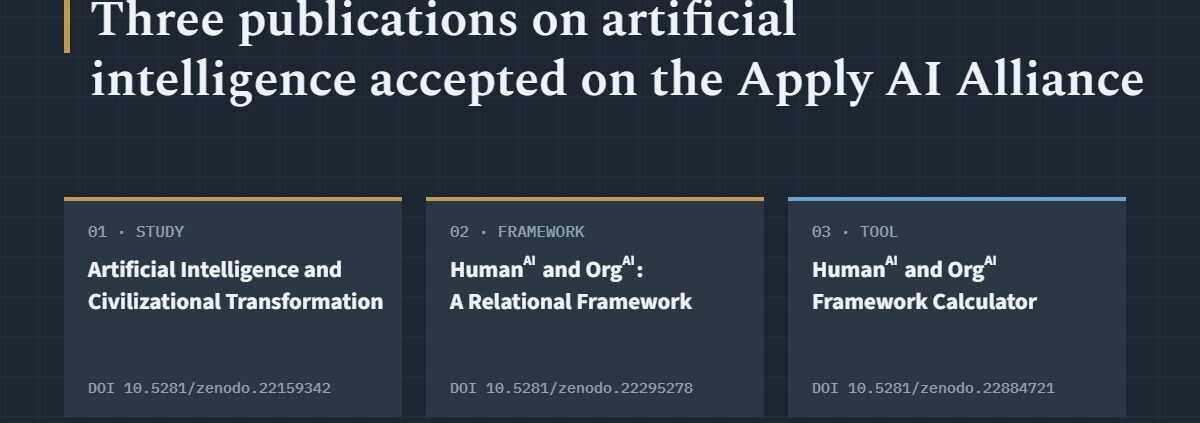 Three publications on artificial intelligence accepted on the European Commission Apply AI Alliance