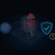 Illustration: PHP servers exposed to internet attacks, critical warning and a protective shield with a clock for the security release