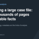 Analysing a large case file: from thousands of pages to verifiable facts